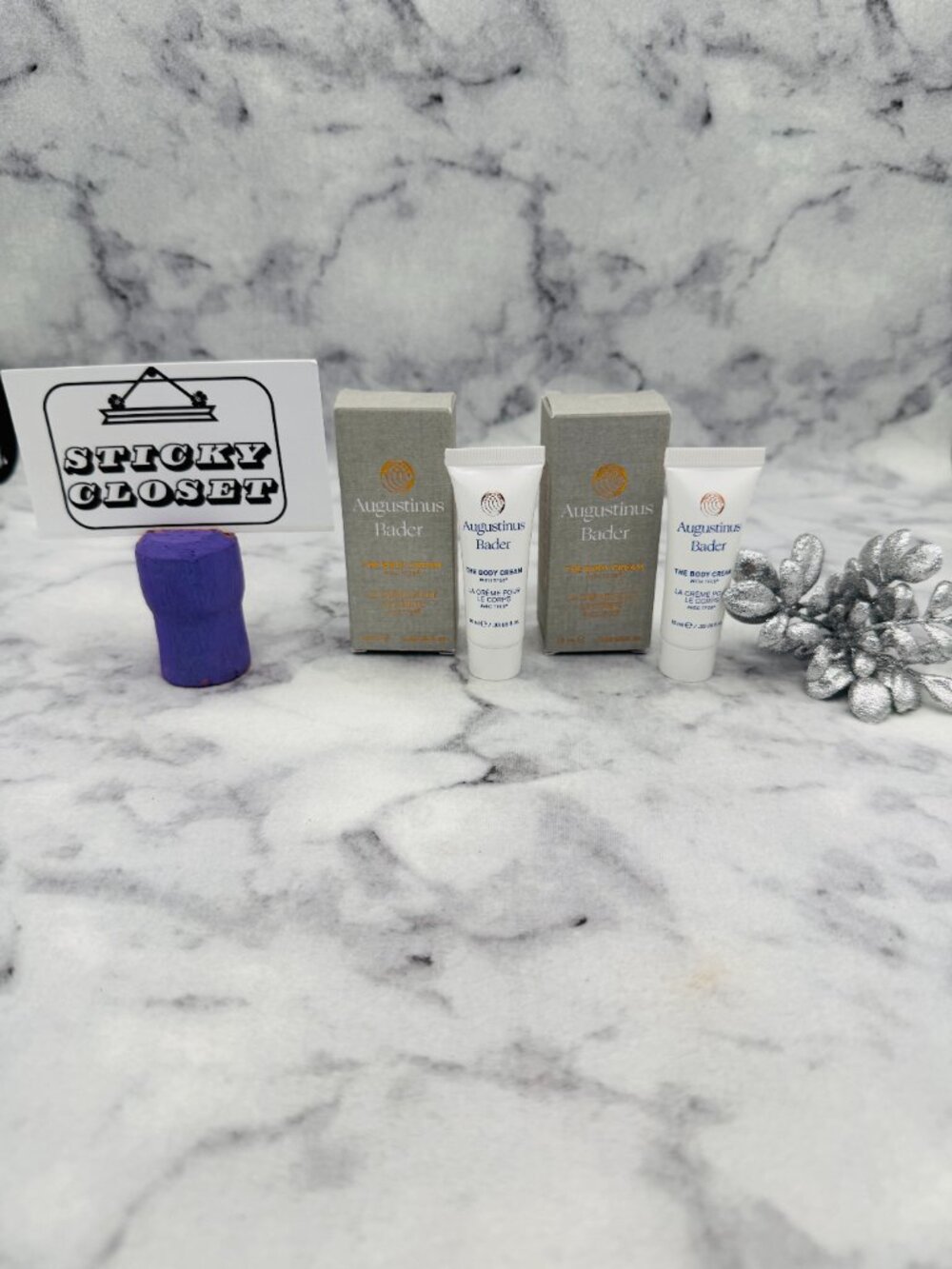 Augustinus Bader Skincare Set,Body Cream TFC8Rich Moisturizer,Mini-2pc-BOXED-NEW